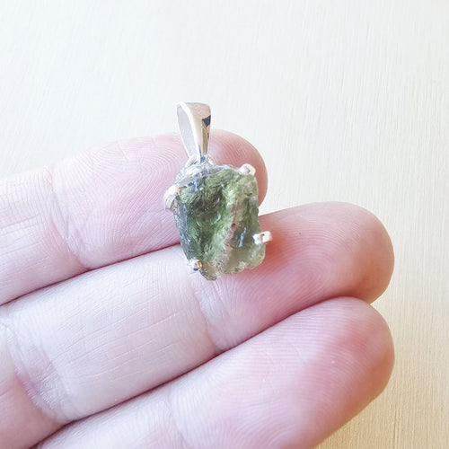 Moldavite Pendant | Green Fire Alignment