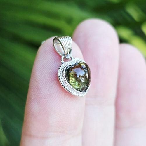 Moldavite Pendant | Heart Of The Cosmos