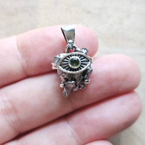 Moldavite & Campo Del Cielo Pendant | Divine Alignment