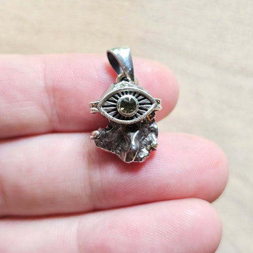 Moldavite & Campo Del Cielo Pendant | Souls Path