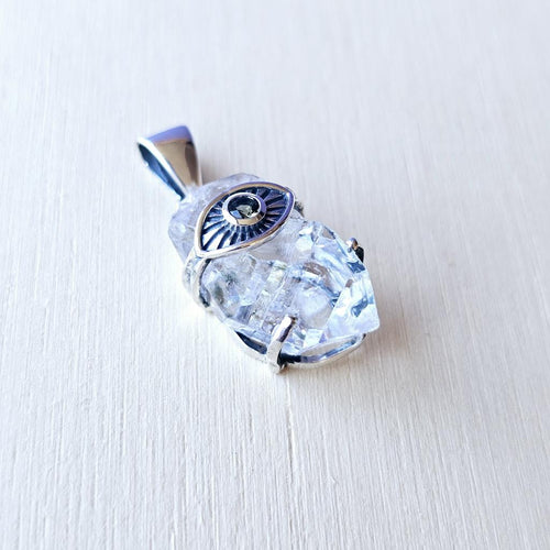 Moldavite & Herkimer Pendant | Align To The Universe