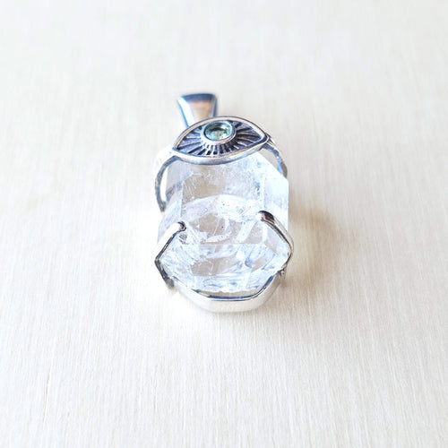 Moldavite & Herkimer Pendant | Align To The Universe