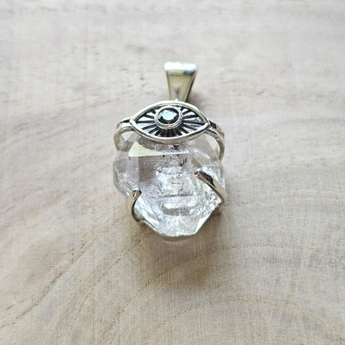 Moldavite & Herkimer Pendant | Sacred Union