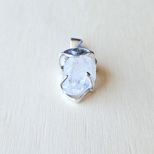 Moldavite & Herkimer Pendant | The Quantum Path