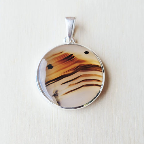 Montana Agate Pendant | Nature's Script
