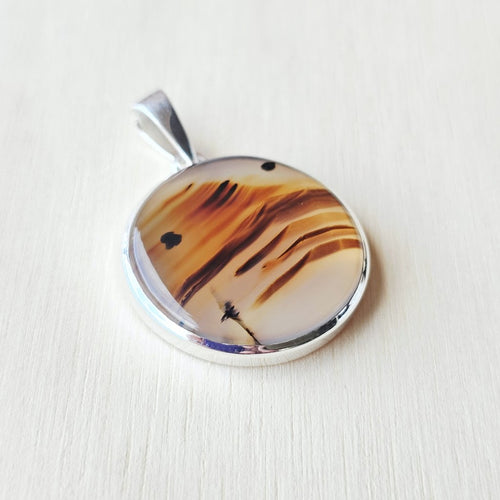 Montana Agate Pendant | Nature's Script