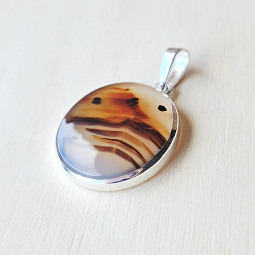 Montana Agate Pendant | Nature's Script