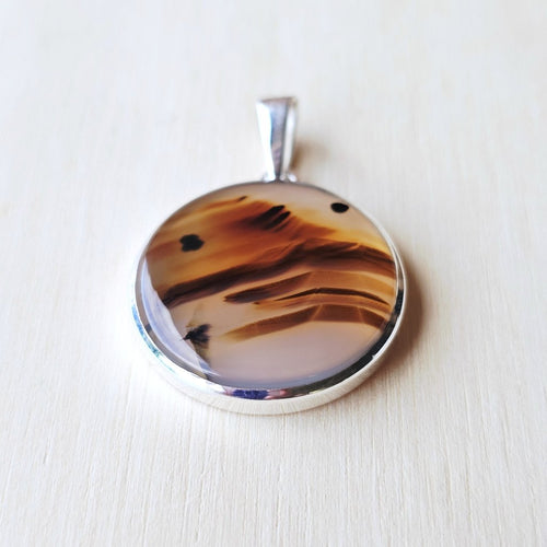 Montana Agate Pendant | Nature's Script