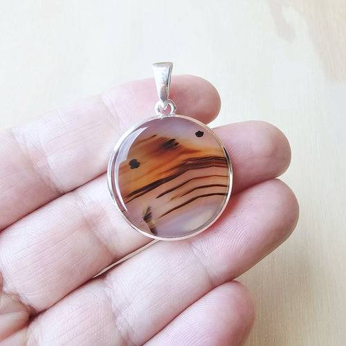 Montana Agate Pendant | Nature's Script