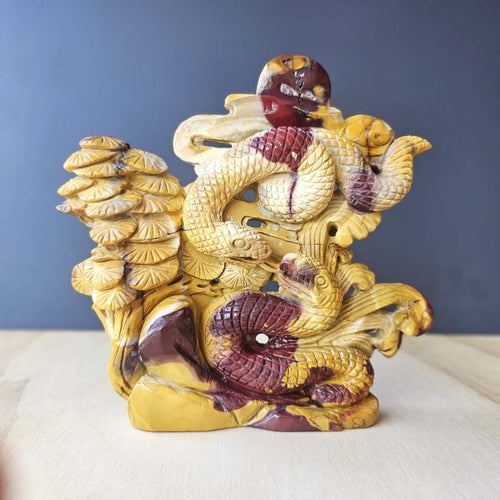 Mookaite Snake Carving | As Above, So Below