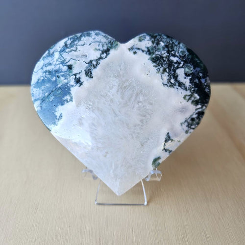 Moss Agate Heart | Sanctuary Of The Heart