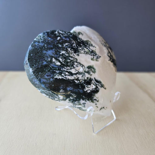 Moss Agate Heart | Sanctuary Of The Heart