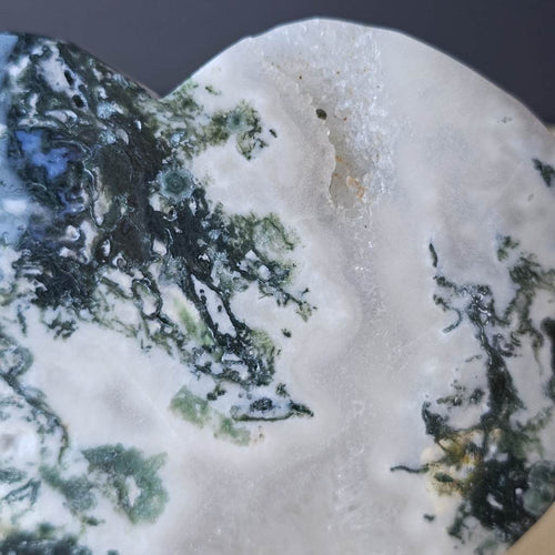 Moss Agate Heart | Sanctuary Of The Heart