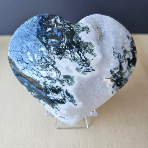 Moss Agate Heart | Sanctuary Of The Heart