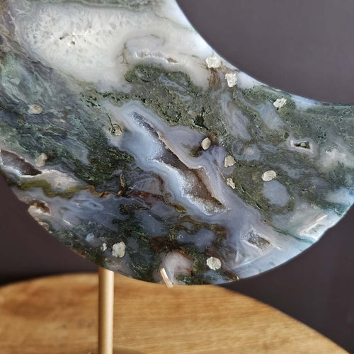 Moss Agate | Moon 676gms