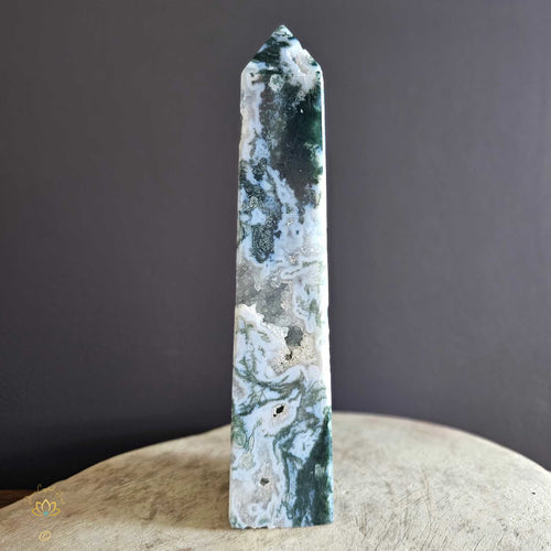 Moss Agate | Obelisk 1.1kgs