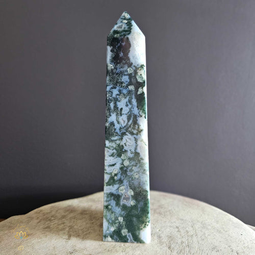 Moss Agate | Obelisk 1.1kgs
