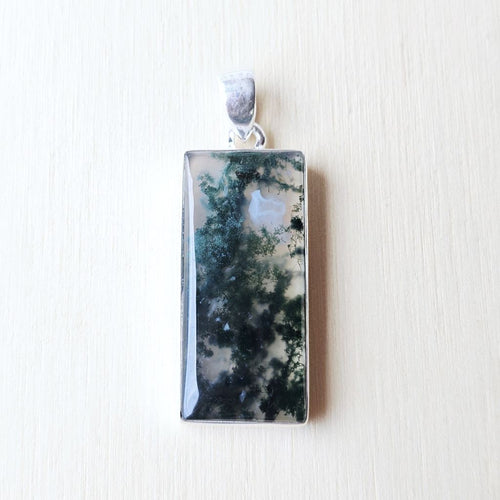 Moss Agate Pendant | Garden Of Calm