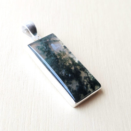 Moss Agate Pendant | Garden Of Calm