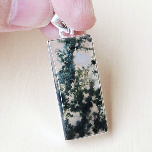 Moss Agate Pendant | Garden Of Calm