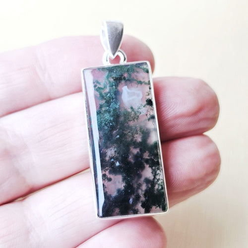Moss Agate Pendant | Garden Of Calm