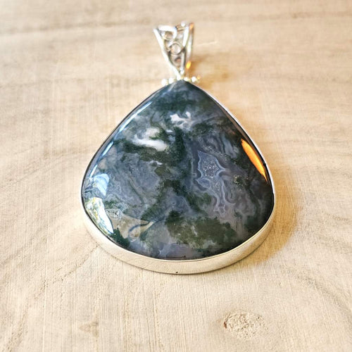 Moss Agate Pendant | Serene Energy