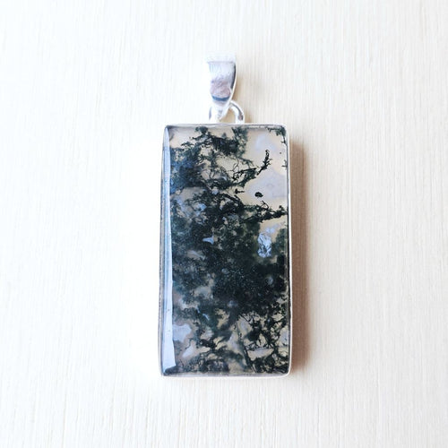 Moss Agate Pendant | Whisper Of The Forest