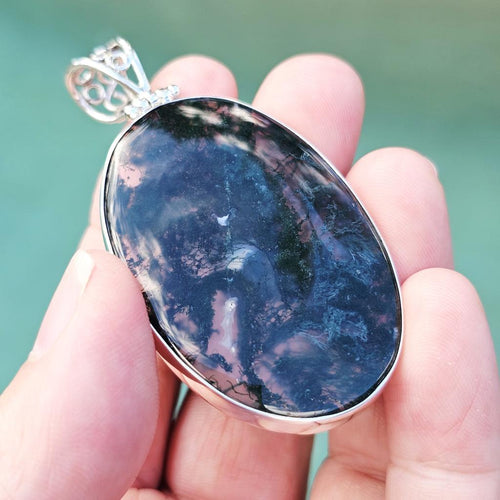 Moss Agate Pendant | Whisper Of The Forest