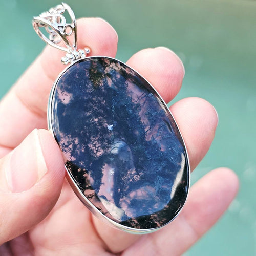 Moss Agate Pendant | Whisper Of The Forest