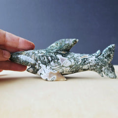 Moss Agate Shark