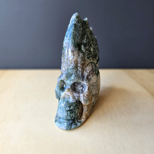 Moss Agate Skull | Mystic Mohawk