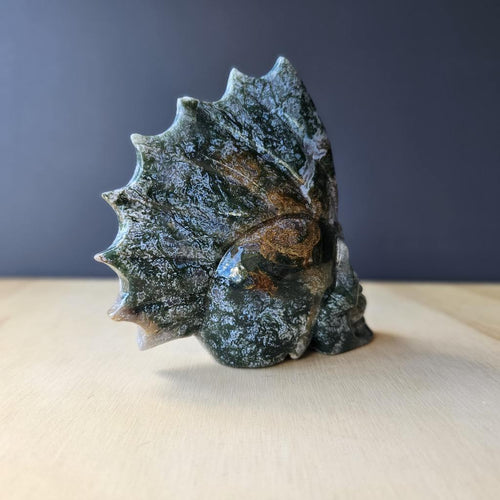 Moss Agate Skull | Mystic Mohawk