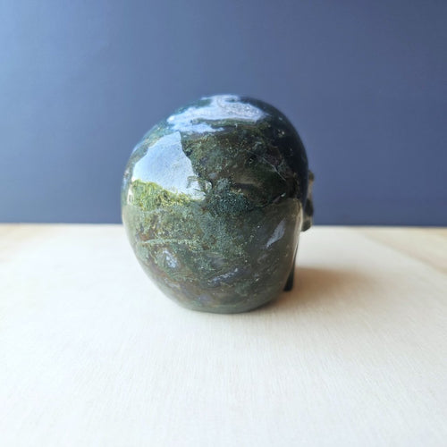 Moss Agate Skull | Nurture My Spirit
