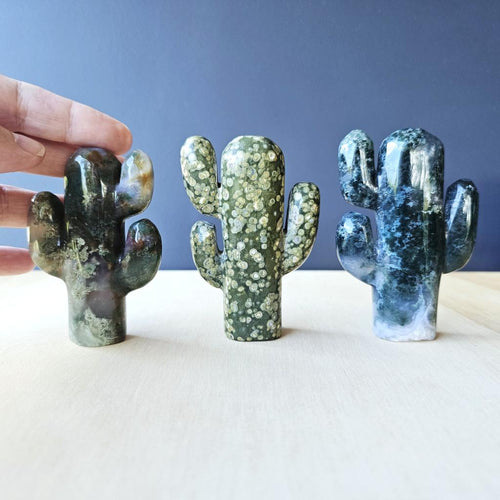 Moss Agate & Rainforest Jasper | Cactus