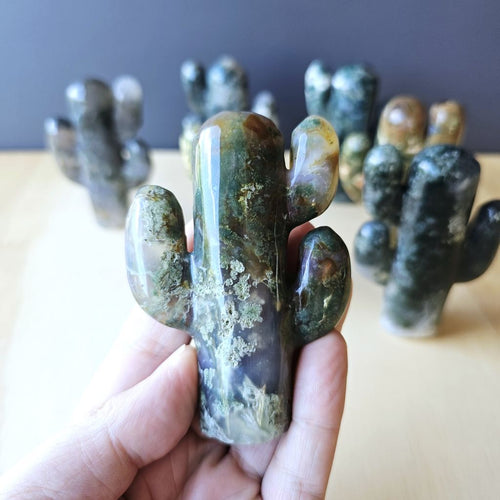 Moss Agate & Rainforest Jasper | Cactus