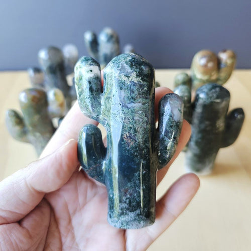 Moss Agate & Rainforest Jasper | Cactus