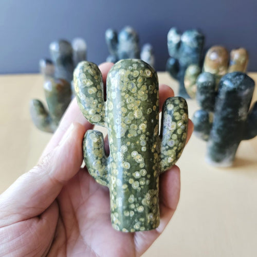 Moss Agate & Rainforest Jasper | Cactus