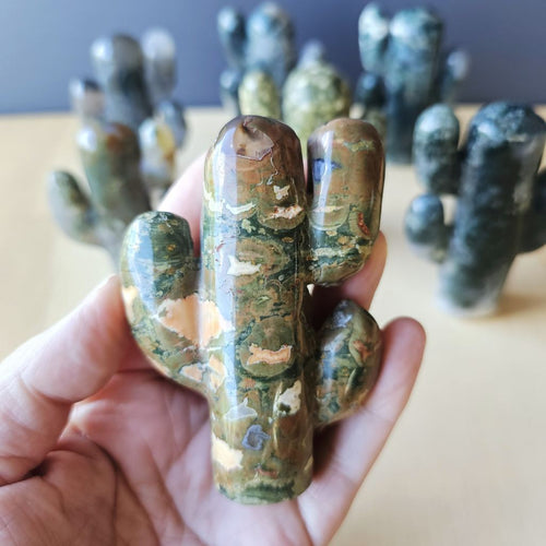 Moss Agate & Rainforest Jasper | Cactus