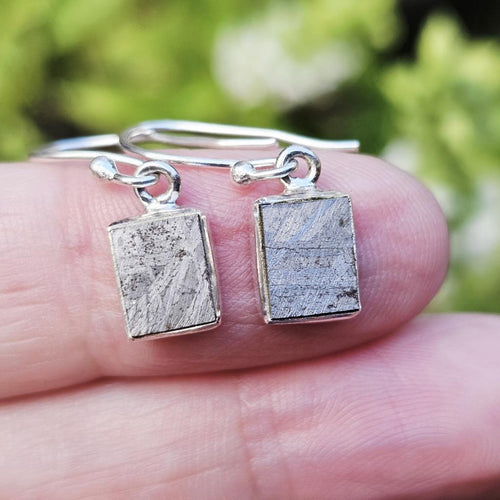 Muonionalusta Meteorite Earrings | Cosmic Signature