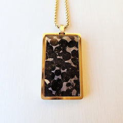 Muonionalusta & Sericho Meteorite Pendant | Galactic Origin
