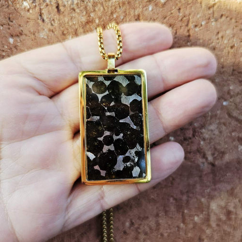 Muonionalusta & Sericho Meteorite Pendant | Galactic Origin