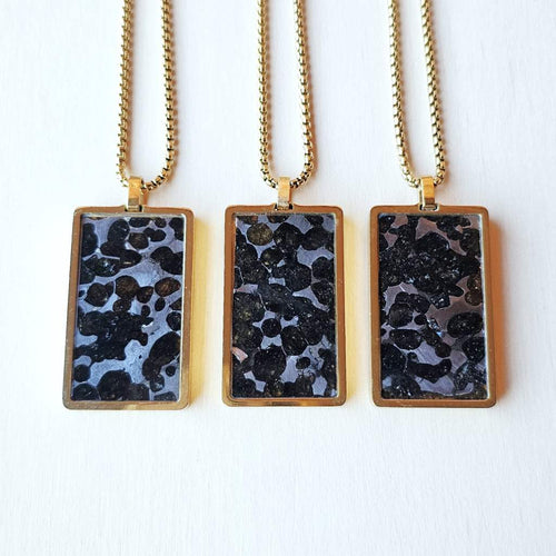 Muonionalusta & Sericho Meteorite Pendant | Galactic Origin