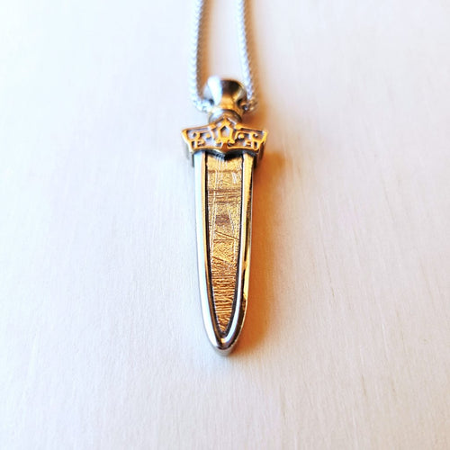 Muonionalusta & Sericho Meteorite Sword Pendant | Astral Dagger