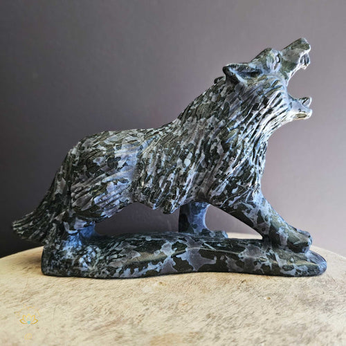 Mystic Merlinite (Indigo Gabbro) Wolf 1.6kgs