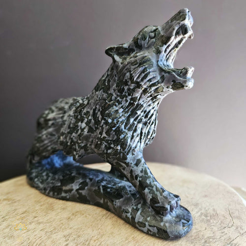 Mystic Merlinite (Indigo Gabbro) Wolf 1.6kgs