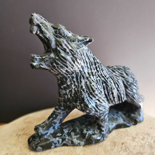 Mystic Merlinite (Indigo Gabbro) Wolf 1.6kgs