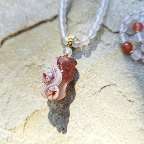 Nanhong Agate Adjustable Necklace | Harmony
