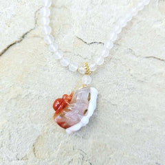 Nanhong Agate Adjustable Necklace | Weaver Of Fortune