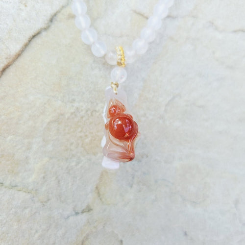Nanhong Agate Adjustable Necklace | Weaver Of Fortune