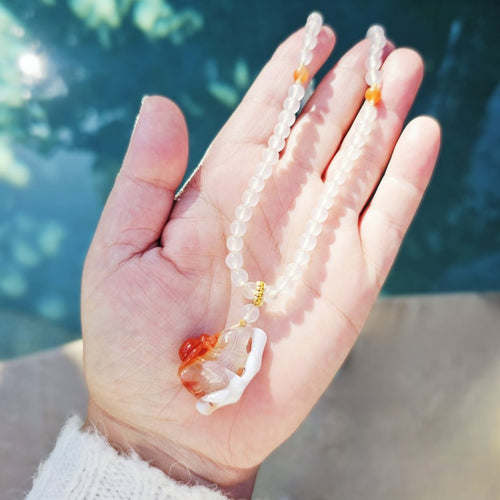 Nanhong Agate Adjustable Necklace | Weaver Of Fortune